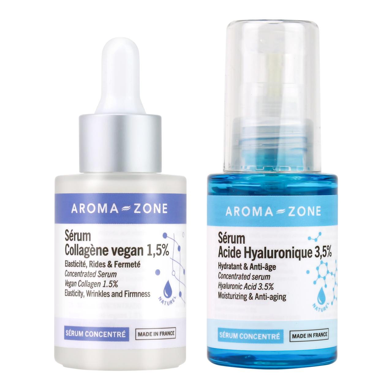 Coffret duo sérum et crème Solution hydratation intense Aroma-Zone