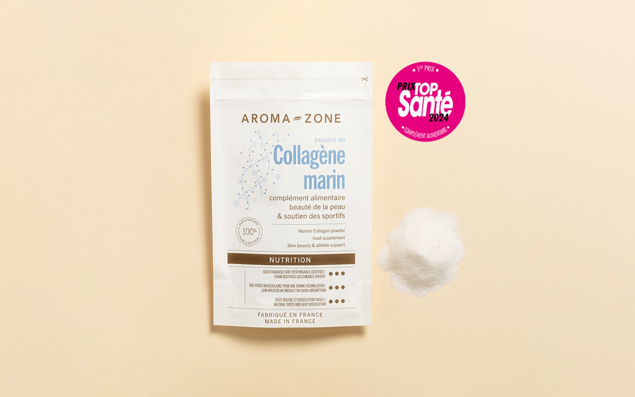 Collagène marin poudre 250 g Complément alimentaire