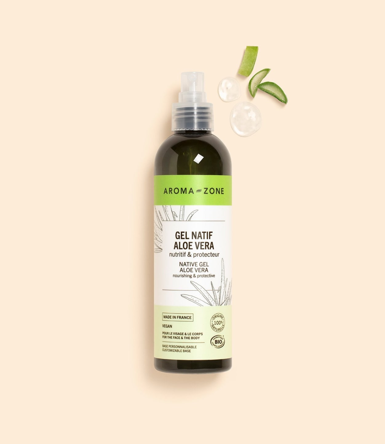 Gel natif d'Aloe Vera BIO