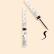 Eye liner noir sur fond beige