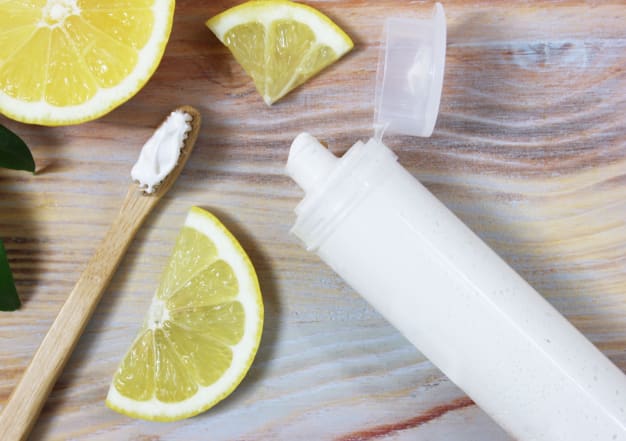 Dentifrice naturel "force et protection" au citron 