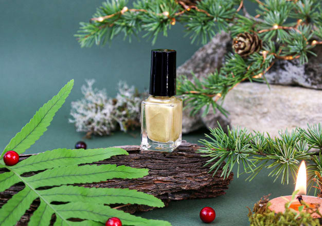 Vernis naturel pailleté or