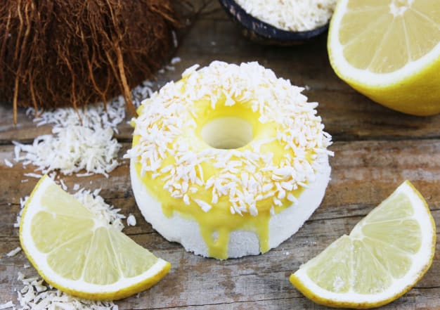 Donut effervescent pour le bain coco-citron