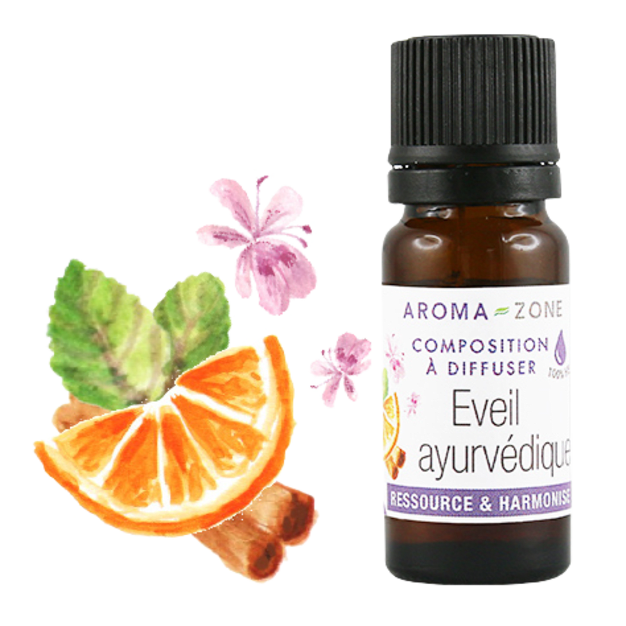 Composizione oli essenziali per diffusore  Risveglio ayurvedico