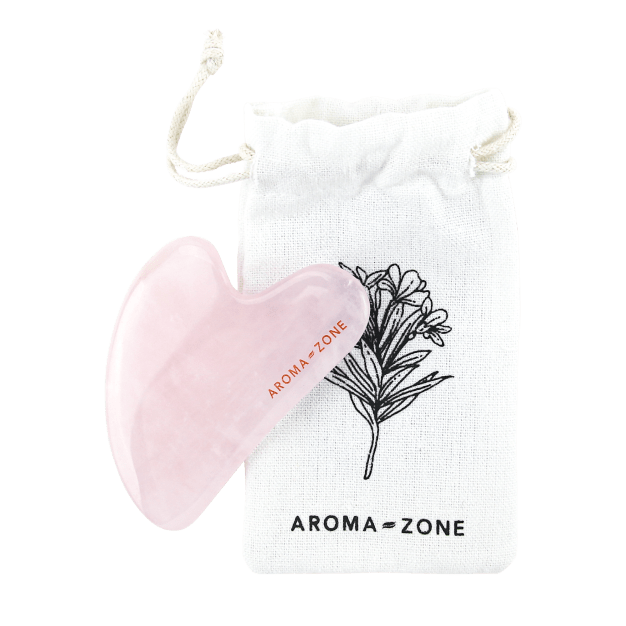 Gua sha viso quarzo rosa