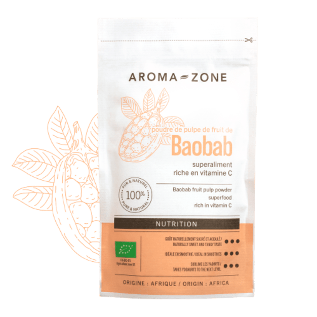 Polvere di Polpa di frutto di Baobab BIO
