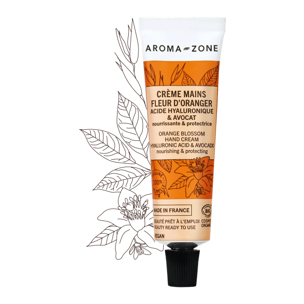 Crema mani all'Acido ialuronico e Avocado BIO - Fiori d'arancio