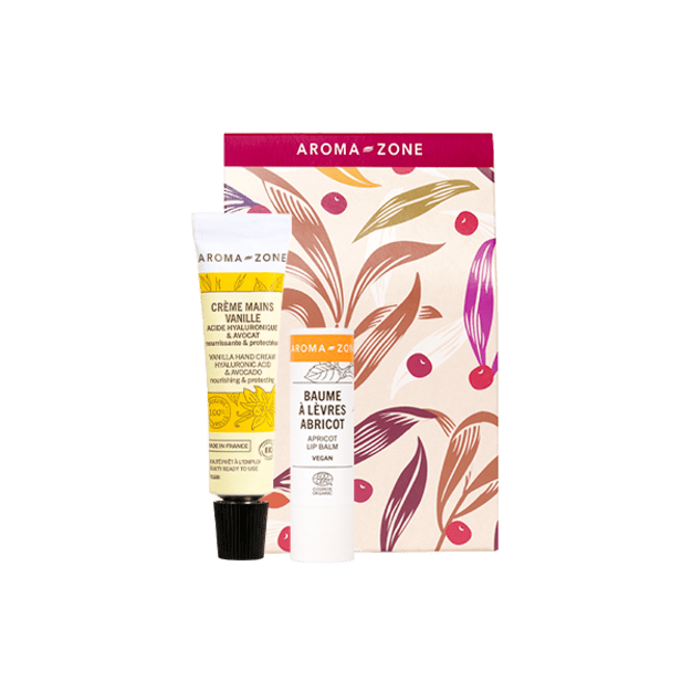 Kit regalo - Duo mani e labbra Vaniglia & Albicocca
