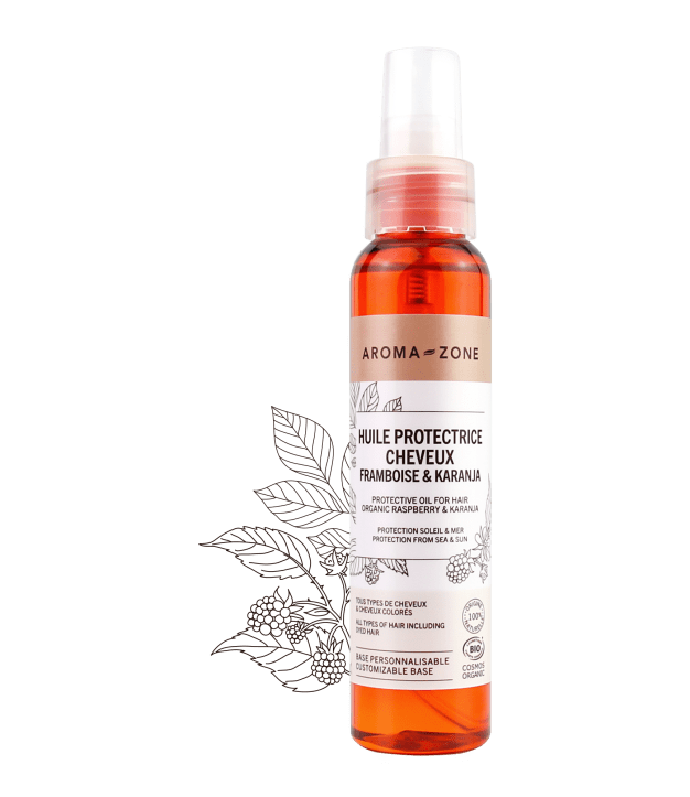 Huile protectrice cheveux Karanja & Framboise BIO
