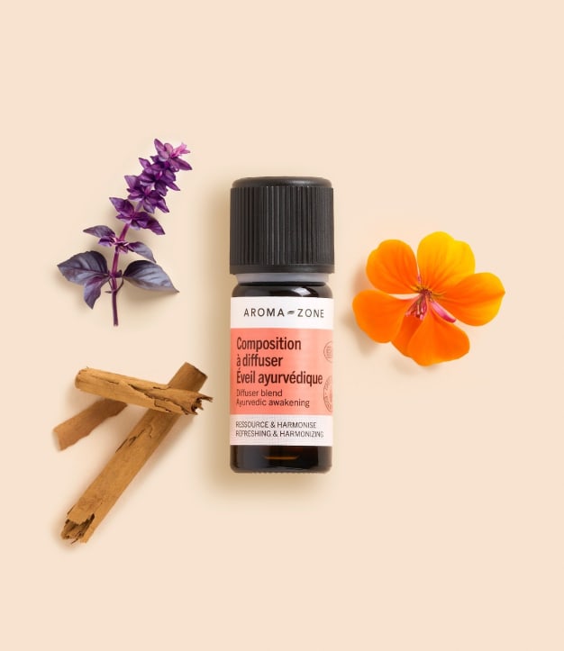 Composition huiles essentielles pour diffuseur Éveil Ayurvédique