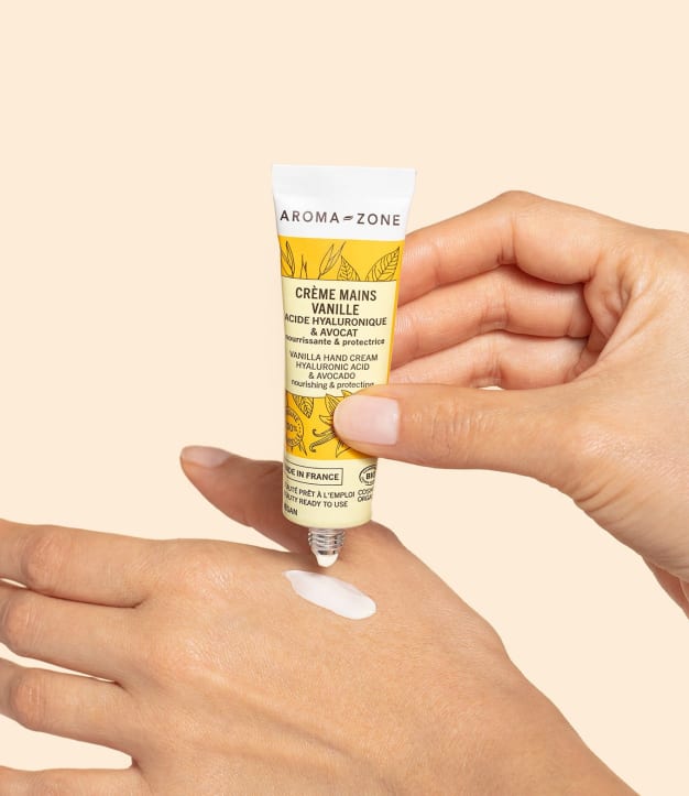 Crème mains Acide hyaluronique & Avocat BIO - Vanille