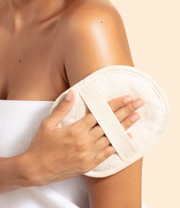 Éponge loofah de gommage
