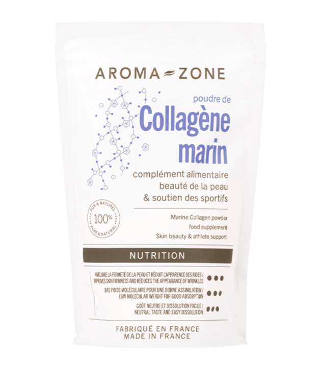 Complément Alimentaire Collagène Marin AROMA-ZONE - Poudre 250g, Origine France, Bien-être Général