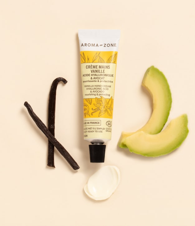 Crème mains Acide hyaluronique & Avocat BIO - Vanille