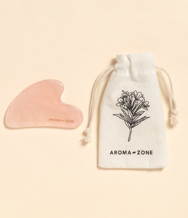 Gua sha viso quarzo rosa