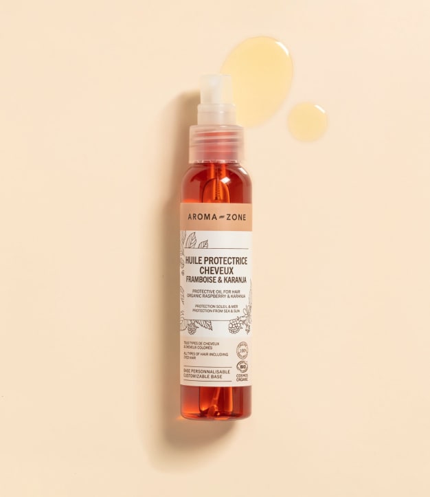Huile protectrice cheveux Karanja & Framboise BIO