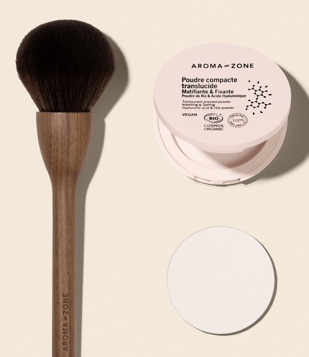 Poudre compacte translucide matifiante rechargeable