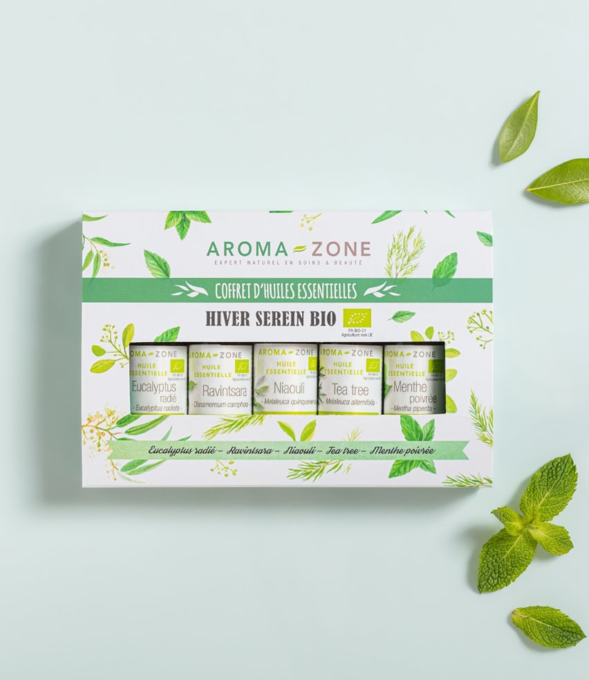 Coffret huiles essentielles Coffret 5 huiles essentielles Hiver serein BIO