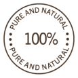stamp 100% PURE AND NATURAL