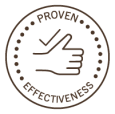 stamp PROVEN EFFECTIVENESS