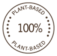 stamp 100% PLANT-BASED