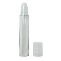 Flacon roll-on 10 ml en plastique et bille plastique