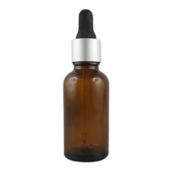 Flacone contagocce DIN18 in vetro ambrato 30 ml