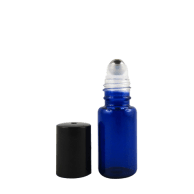 Flacon Roll-on 5mL en verre coloré bleu