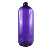 Flacon PET recyclé coloré violet 1L  - 28/410 - sans bouchage