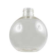 Flacone sferico PET cristal 250 ml  - 24/410 - senza tappo