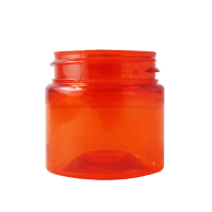 Pot PET recyclé orange TINY 50 ml - sans bouchage