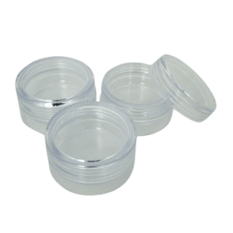 Vasetti di plastica trasparente 10 g (set di 3)