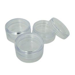 Petits pots en plastique transparent 10 g (lot de 3)