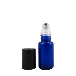 Flacone Roll-on in vetro blu da 5 ml