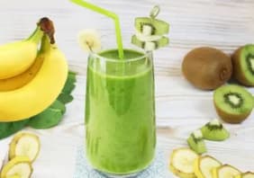 Smoothie Banane-kiwi-Coriandre