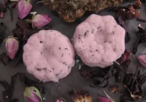 Bombes de bain rose ambrée