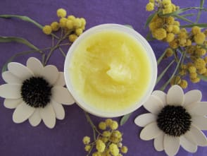 Baume fondant au mimosa pour le visage