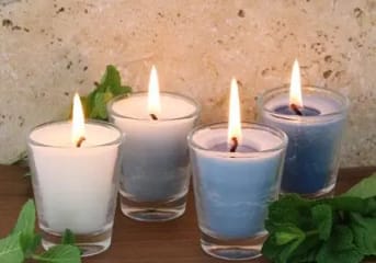 Bougies d'ambiance "fraîcheur aromatique"
