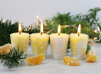 Candele per ambienti "Sotto l'albero di Natale"