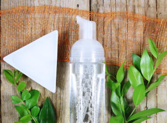 Mousse de douche pêche à croquer