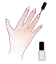 1. J'applique 1 couche de Base Vernis comme soin protecteur.