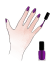 2. J'applique 2 couches de mon vernis coloré en laissant sécher entre chaque couche.