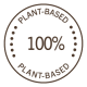 stamp 100% PLANT-BASED