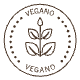 stamp vegano