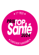 LOGO PRIX TOP SANTE 2024 LABEL 1ER PRIX TOP SANTE COMPLÉMENT ALIMENTAIRE