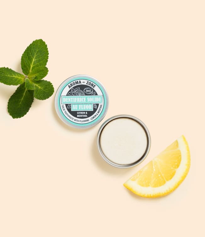 Solid Fluoride Toothpaste - Menthol & Lemon