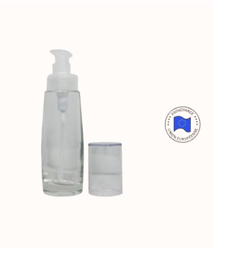 Flacon en verre Vogue 50 ml avec pompe crème