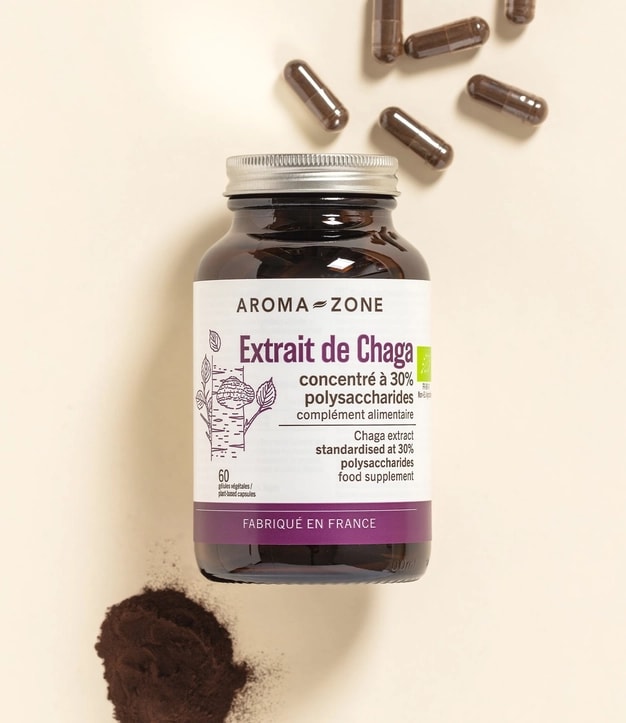 Extrait de Chaga bio - 60 gélules - Complément alimentaire