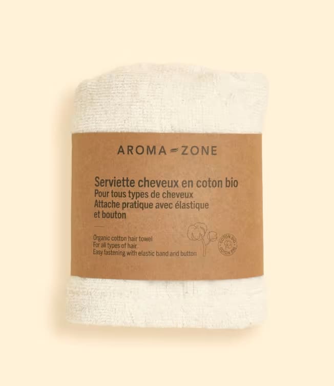 Serviette cheveux en coton bio