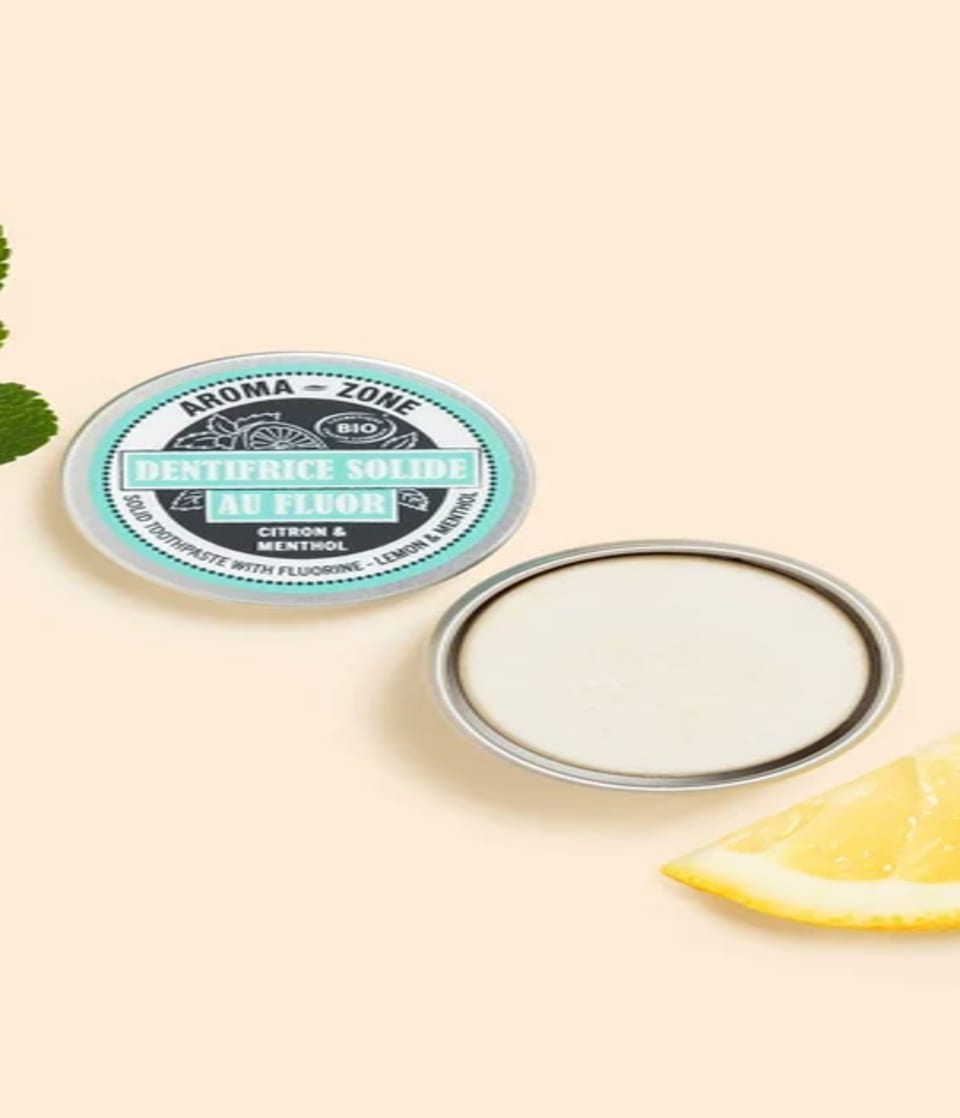 Dentifrice solide au Fluor - Menthol & Citron